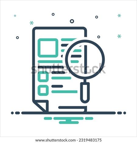 Vector colorful mix icon for observation