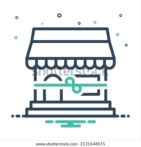 Vector colorful mix icon for openings