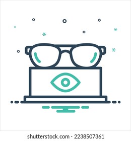 Vektorfarbiges Mischsymbol für optische Elemente