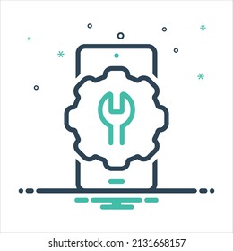Vector colorful mix icon for optimization