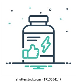 Vector colorful mix icon for optimum