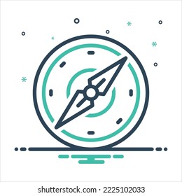 Icono de mezcla de color vectorial para orientación