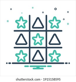 Vector colorful mix icon for ought