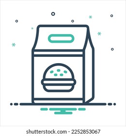 Icono de mezcla de colores vectorial para empaquetado
