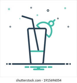 Vector colorful mix icon for palmer