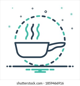 Vector colorful mix icon for pan