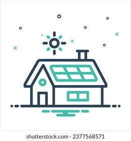 Vector colorful mix icon for panels