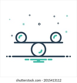 Vector colorful mix icon for perfectly