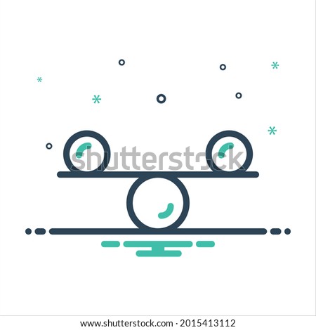 Vector colorful mix icon for perfectly