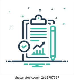 Icono de mezcla de colores de Vector para evaluación de rendimiento
