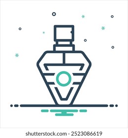 Vector colorful mix icon for perfume