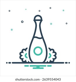 Vector colorful mix icon for perfume