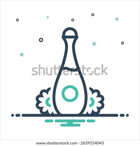 Vector colorful mix icon for perfume