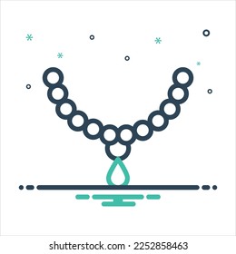 Vector colorful mix icon for perl