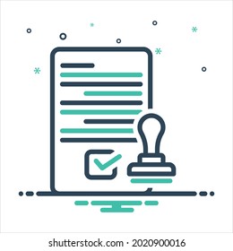Icono de mezcla de colores vectoriales para permitir