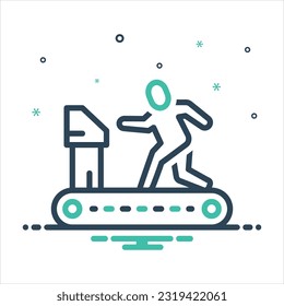 Icono de mezcla de colores vectoriales para físicamente