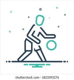 Icono de mezcla de colores vectorial para el jugador