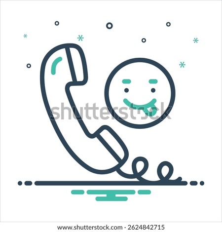 Vector colorful mix icon for prank