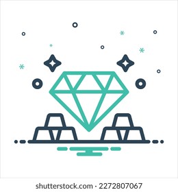Icono de mezcla de colores vectoriales para precioso