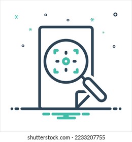Vector colorful mix icon for preview