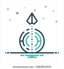 Vector colorful mix icon for problem solving