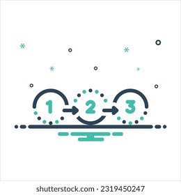 Icono de mezcla de colores vectorial para el proceso