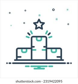 Vector colorful mix icon for quantity