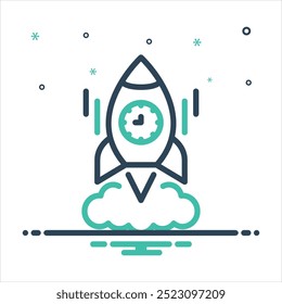 Icono de mezcla de colores de Vector para rápido