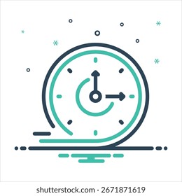 Icono colorido de la mezcla del Vector para el servicio rápido