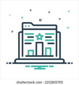 Icono de mezcla de colores vectoriales para los rangos