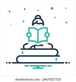 Vector de mezcla de colores para leer