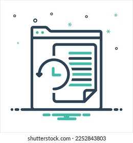 Icono de mezcla de colores vectoriales para los últimos tiempos