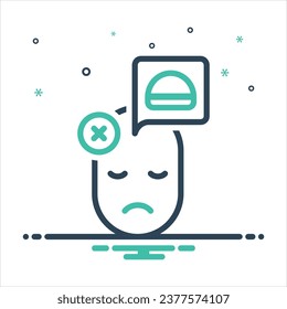 Vector colorful mix icon for refuse