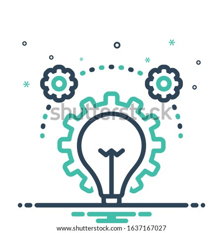 Vector colorful mix icon for relevant