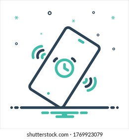 Vector colorful mix icon for remind