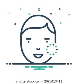 Vector colorful mix icon for removable