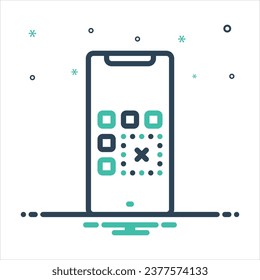 Vector colorful mix icon for remove