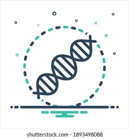 Vector colorful mix icon for replication