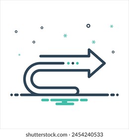 Vector colorful mix icon for reply