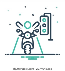 Vector colorful mix icon for republic