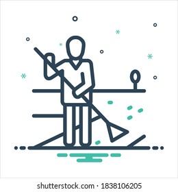 Vector colorful mix icon for responsibility