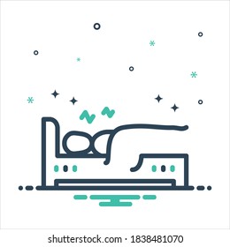 Vector colorful mix icon for rest