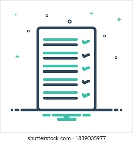 Icono de mezcla colorida del vector para el resultado