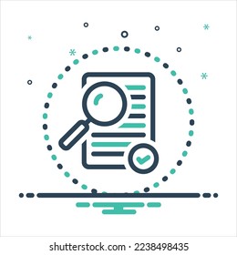 Vector colorful mix icon for revised