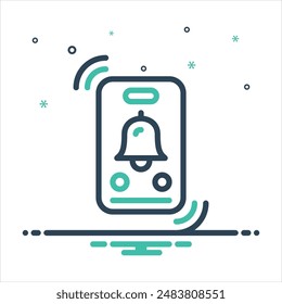 Vector colorful mix icon for ring