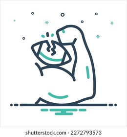 Vector colorful mix icon for robust