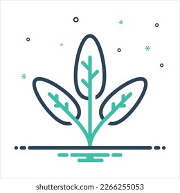 Vector colorful mix icon for sage