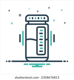 Icono de mezcla de color vectorial para el ejemplo
