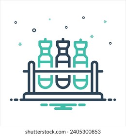 Vector colorful mix icon for sampling