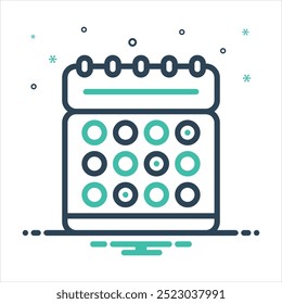 Ícone de mistura colorida vetorial para programação